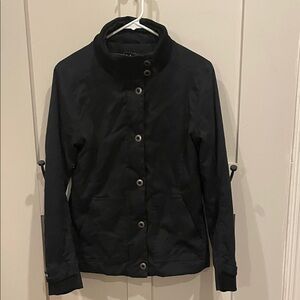Prana Women’s  Black Jacket with buttons and zipper size M
